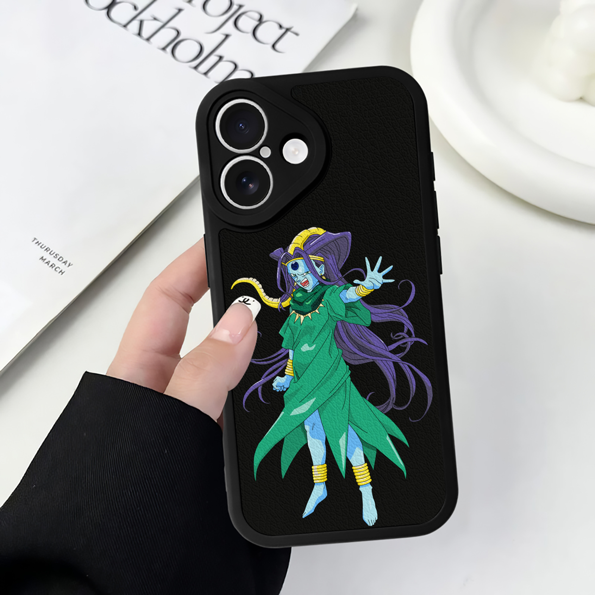 （画像用） ドラゴンボール DRAGON BALL 【iPhone 16シリーズ対応】シリコンスマホケース（レザー調） 材質：シリコン